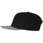 Wool Blend Flat Visor Pro Style Snapback Cap