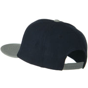 Wool Blend Flat Visor Pro Style Snapback Cap