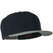 Wool Blend Flat Visor Pro Style Snapback Cap