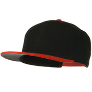 Wool Blend Flat Visor Pro Style Snapback Cap