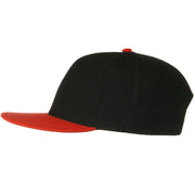 Wool Blend Flat Visor Pro Style Snapback Cap