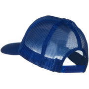 Solid Cotton Twill 5 panel Mesh Back Cap