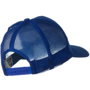 Solid Cotton Twill 5 panel Mesh Back Cap