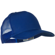 Solid Cotton Twill 5 panel Mesh Back Cap