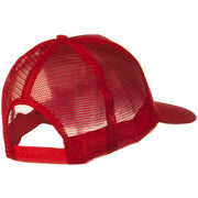 Solid Cotton Twill 5 panel Mesh Back Cap