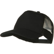 Solid Cotton Twill 5 panel Mesh Back Cap