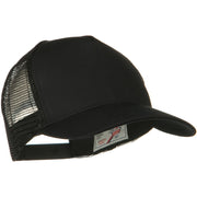 Solid Cotton Twill 5 panel Mesh Back Cap