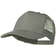 Solid Cotton Twill 5 panel Mesh Back Cap