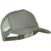 Solid Cotton Twill 5 panel Mesh Back Cap