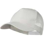 Solid Cotton Twill 5 panel Mesh Back Cap