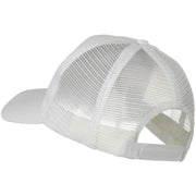 Solid Cotton Twill 5 panel Mesh Back Cap