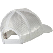 Solid Cotton Twill 5 panel Mesh Back Cap