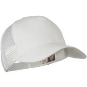 Solid Cotton Twill 5 panel Mesh Back Cap