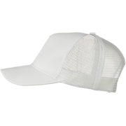 Solid Cotton Twill 5 panel Mesh Back Cap