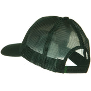 Solid Cotton Twill 5 panel Mesh Back Cap