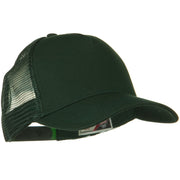 Solid Cotton Twill 5 panel Mesh Back Cap