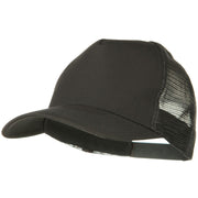 Solid Cotton Twill 5 panel Mesh Back Cap