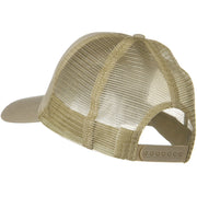 Solid Cotton Twill 5 panel Mesh Back Cap