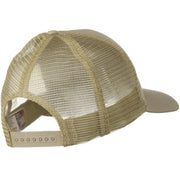 Solid Cotton Twill 5 panel Mesh Back Cap