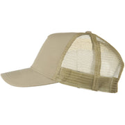 Solid Cotton Twill 5 panel Mesh Back Cap