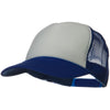 Two Tone Polyester 5 Panel Foam Front Mesh Back Cap