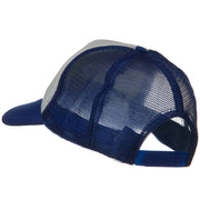 Two Tone Polyester 5 Panel Foam Front Mesh Back Cap