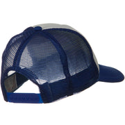 Two Tone Polyester 5 Panel Foam Front Mesh Back Cap