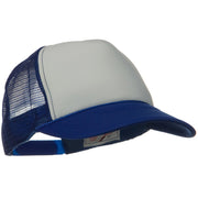 Two Tone Polyester 5 Panel Foam Front Mesh Back Cap