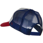 Two Tone Polyester 5 Panel Foam Front Mesh Back Cap