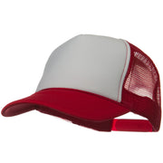 Two Tone Polyester 5 Panel Foam Front Mesh Back Cap