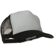 Two Tone Polyester 5 Panel Foam Front Mesh Back Cap