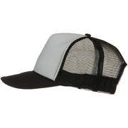 Two Tone Polyester 5 Panel Foam Front Mesh Back Cap