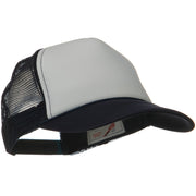 Two Tone Polyester 5 Panel Foam Front Mesh Back Cap