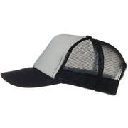 Two Tone Polyester 5 Panel Foam Front Mesh Back Cap