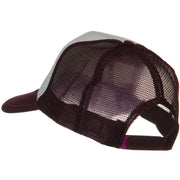 Two Tone Polyester 5 Panel Foam Front Mesh Back Cap