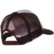 Two Tone Polyester 5 Panel Foam Front Mesh Back Cap