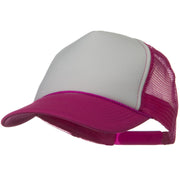 Two Tone Polyester 5 Panel Foam Front Mesh Back Cap