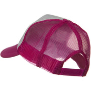 Two Tone Polyester 5 Panel Foam Front Mesh Back Cap