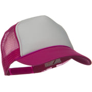 Two Tone Polyester 5 Panel Foam Front Mesh Back Cap