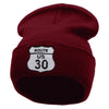 Route US 30 Embroidered 12 Inch Long Knitted Beanie