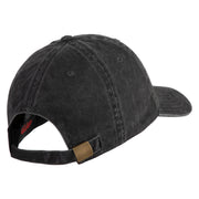 Skull and Arcane Eye Embroidered Washed Cotton Twill Cap - Black OSFM
