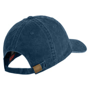 Skull and Arcane Eye Embroidered Washed Cotton Twill Cap - Navy OSFM
