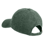Skull and Arcane Eye Embroidered Washed Cotton Twill Cap - Dark Green OSFM