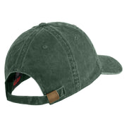 Skull and Arcane Eye Embroidered Washed Cotton Twill Cap - Dark Green OSFM