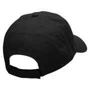 Meow Embroidered Low Profile Dyed Cotton Twill Cap