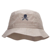 Skull and Blades Embroidered Bucket Hat