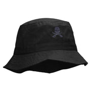 Skull and Blades Embroidered Bucket Hat