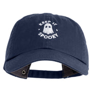 Keep It Spooky Embroidered Low Profile Cotton Cap - Navy OSFM