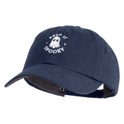 Keep It Spooky Embroidered Low Profile Cotton Cap - Navy OSFM
