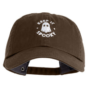 Keep It Spooky Embroidered Low Profile Cotton Cap - Brown OSFM